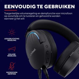 Trust GXT 490 FAYZO Headset Bedraad Hoofdband Gamen USB Type-A Zwart — thumbnail 2