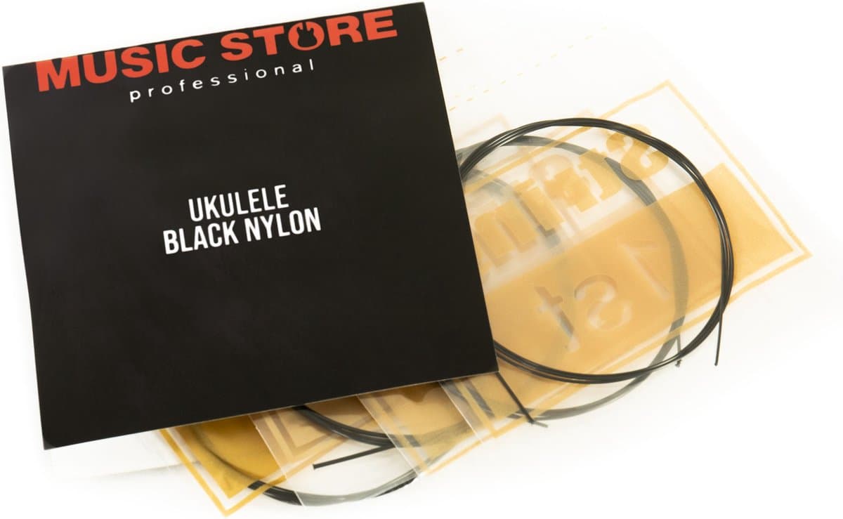 MUSIC STORE Ukulele Strings Black Nylon - Snaren — afbeelding 1
