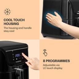 AeroVital Deluxe heteluchtfriteuse 1700 watt 5,4 liter edelstaal — thumbnail 2