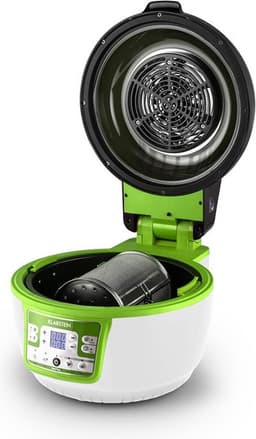 VitAir Turbo hetelucht friteuse groen-wit 1400w grillen bakken 9l — thumbnail 14