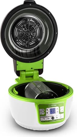 VitAir Turbo hetelucht friteuse groen-wit 1400w grillen bakken 9l — thumbnail 11