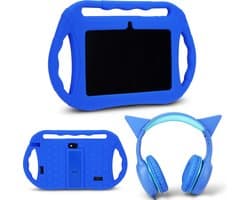 Kindertablet - Vanaf 2 jaar - Kinderlaptop - Tablet - Voor Kinderen - Kind - Inclusief Beschermhoes & Koptelefoon
