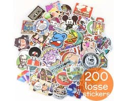 Stickers 200 stuks | Hoogwaardige Sticker MIX | Bumper Laptop Koffer Skateboard | Stickerbomb 2ST01
