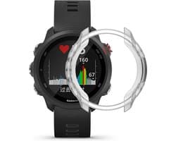 Strap-it TPU case - bescherm hoesje geschikt voor Garmin Forerunner 245 / 570 - 42mm (Music) (transparant)