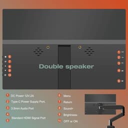 Timé Draagbare Monitor - Portable Monitor - Draagbaar Scherm - Monitor — thumbnail 4