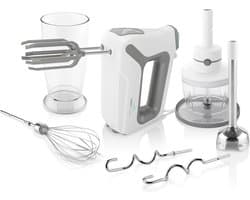 ETA - Lento Handmixer - 4 Snelheden - 600W - Ergonomisch Handvat - Wit en Grijs