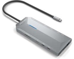 AISENS ASUC-12P005-GR laptop dock & poortreplicator Bedraad USB 3.2 Gen 1 (3.1 Gen 1) Type-C Grijs