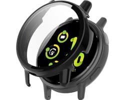 Strap-it hard case hoesje met glasplaat geschikt voor Garmin Vivoactive 5 (zwart) – stevige beschermcase met geïntegreerde screen protector – schokbestendige bescherming voor je smartwatch