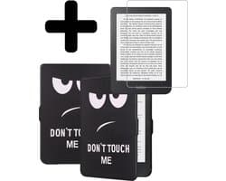 Hoes Geschikt voor Kobo Clara HD - E-reader Bescherm Hoesje Case Sleep Cover Met Screenprotector - Hoes Geschikt voor Kobo Clara HD Hoesje - Don't Touch Me