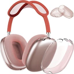 MY PROTECT - Siliconen Transparant Cover Case geschikt voor Airpods Max - Transparant/Roze — thumbnail 1