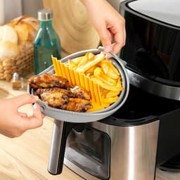 Opvouwbaar siliconen mandje voor airfryer Fliynner InnovaGoods — thumbnail 2