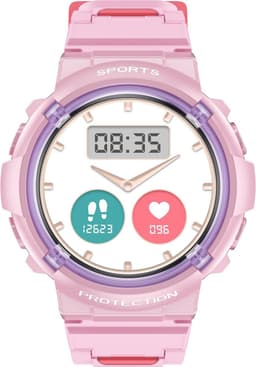 Smartwatch Kinderen - Waterdicht - Stappenteller - Hartslag - Roze — thumbnail 2