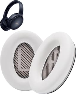 Vervangende oorkussens voor Bose QuietComfort 45 / QC45 / QuietComfort SE - Oorkussens voor koptelefoon - Ear pads headphones - Wit — thumbnail 1