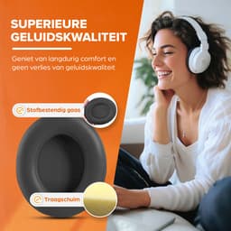 Oorkussens geschikt voor Beats By Dr. Dre Studio 2.0/3.0 wireless - Koptelefoon oorkussens voor Beats Studio antraciet — thumbnail 2