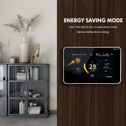 TechU™ Slimme Thermostaat Trust – Zwart met Witte rand – Alleen voor Elektrische Vloerverwarming – Wifi & App – Google Home & Alexa – IFTTT – Persoonlijk programma instelbaar — thumbnail 4