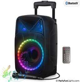 PartyFunLights Bluetooth karaoke party speaker - Party verlichting - microfoon - afstandsbediening — thumbnail 1