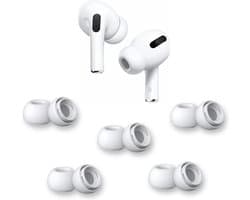 AirPods Pro Oordopjes Medium Wit – 5 Paar (10 Stuks) – AirPods Pro Ear Tips Vervanging – Siliconen Oordopjes – Geschikt voor Apple AirPods Pro – Noise Cancelling