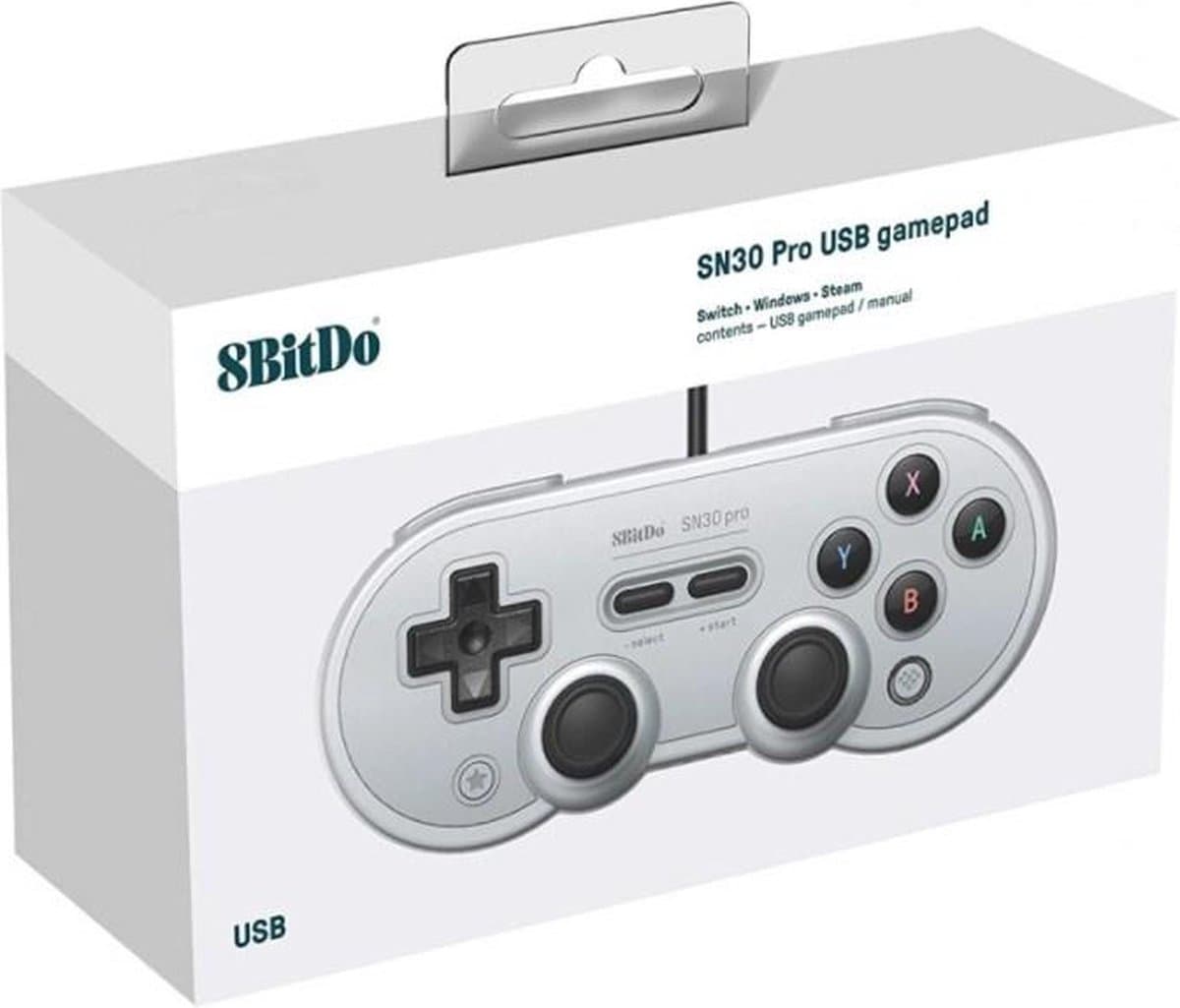 8Bitdo SN30 Pro USB Gamepad - Gray Edition — afbeelding 1