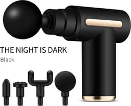 Mini massage gun - 4 koppen - 6 snelheden - diepe spierstimulatie - licht in gewicht (540 gram) - stil in gebruik - makkelijk mee te nemen — thumbnail 1