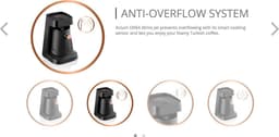 OK0013 - Arzum - OKKA Minio Jet - Turkish Coffee Machine - Copper, Turkse Koffie Maker - x5 cups coffee capasity — thumbnail 3