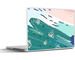 Laptop sticker - 14 inch - Zomer - Abstract - Vlek - 32x5x23x5cm - Laptopstickers - Laptop skin - Cover