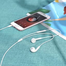 HOCO M1 Max Crystal - In Ear Oordopjes - Met draad en microfoon - 3,5mm Jack Aansluiting - Wit — thumbnail 3