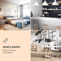 Klarstein Mini Koelkast met Glazen Deur, Mini Koelkast voor Kamer, Kleine Drankkoelkast met Verstelbare Planken, 33 Liter, Stille Indoor/Outdoor Koelkast - Compact - Zwart - LED Touch - Mini Fridge - Hotelkoelkast - Kleine Koelkast — thumbnail 4