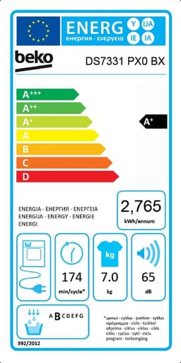 Beko DS7331PX0BX - Warmtepomp wasdroger - NL/FR — thumbnail 3