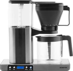 Inventum KZ813D - Koffiezetapparaat - 1,25 liter - 10 kopjes - Filter 1x4 - Glazen kan - Warmhoudfunctie - Filterkoffie - Zwart/RVS — thumbnail 1