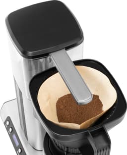 Inventum KZ813D - Koffiezetapparaat - 1,25 liter - 10 kopjes - Filter 1x4 - Glazen kan - Warmhoudfunctie - Filterkoffie - Zwart/RVS — thumbnail 4