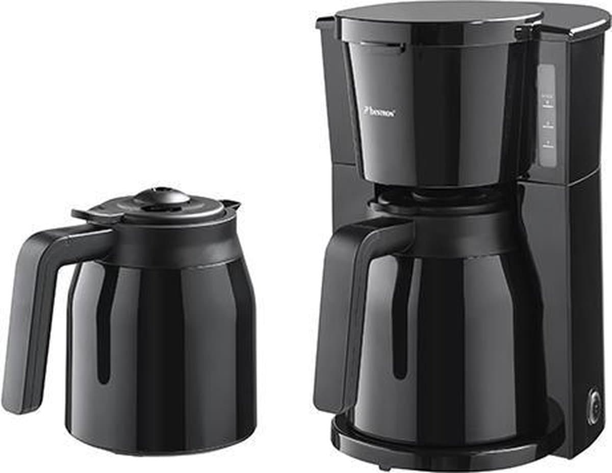 Bestron Koffiezetapparaat filterkoffie 900W - ACM900TD - 1 L, 8 koppen - Thermoskan - Zwart - 5 jaar garantie — afbeelding 1