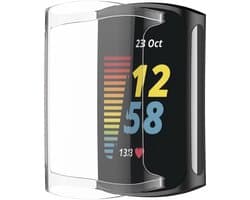 KELERINO. Full cover hoesje geschikt voor Fitbit Charge 5 - Transparant