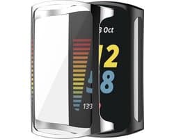 KELERINO. Full cover hoesje geschikt voor Fitbit Charge 5 - Zilver