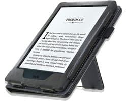 Goodline® - Hoesje geschikt voor de Amazon Kindle (6") 8th Generation - 2in1 Hoes / Stand Cover / Sleepcover - Zwart