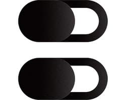 Webcam Cover Laptop Schuifje Camera Cover Laptop Zwart - Camera Cover Webcam Camera Schuifje Sticker Voor Laptop Smartphone En Tablet Zwart - 2 Stuks