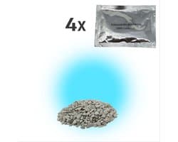 Antibacteriële geurkorrels luchtverfrisser deodorantkorrels voor in de stofzuiger stofzuigerzak of stofreservoir - 4 zakjes - Oceaan geur