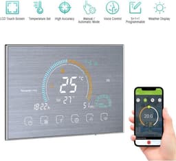 TechU™ Smart Thermostaat Relax – Zilver – Alleen voor Elektrische Vloerverwarming – App & Wifi – Google Assistant & Amazon Alexa — thumbnail 3
