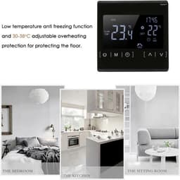 TechU™ Slimme Thermostaat Optic – Alleen voor Elektrische Vloerverwarming – Zwart – App & Wifi – Google Assistant & Alexa Amazon — thumbnail 5
