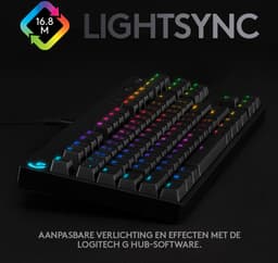 Logitech G PRO - Mechanisch Gaming Toetsenbord - Clicky - US QWERTY (ISO) - Zwart — thumbnail 9