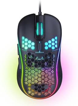 DINTO® Gaming Muis - Lichtgewicht - 7200 DPI - RGB - Game Muis - Optische — thumbnail 1