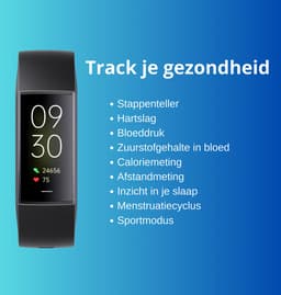 Kiraal Horizon - Stappenteller - Activity Tracker - Temperatuurmeter - Bloeddrukmeter - Hartslagmeter - Smartwatch - Horloge - Heren - Dames - Nederlandse Handleiding — thumbnail 5