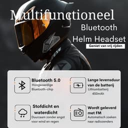 Motorhelm Koptelefoon - Draadloze Handsfree Motorhelm Koptelefoon, Muziek Luidsprekers, Microfoon Call Control, Anti-interferentie Koptelefoon — thumbnail 2