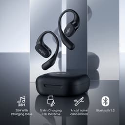 Shokz OpenFit - Open-Ear - Sporthoofdtelefoon - Zwart — thumbnail 5