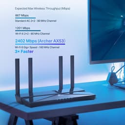 TP-Link Archer AX53 wifi-router met Gigabit Ethernet, dual-band (2,4 GHz / 5 GHz), zwart — thumbnail 2