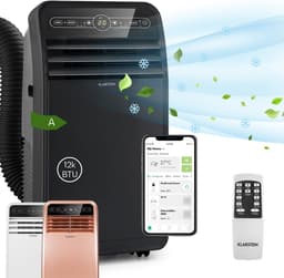 Klarstein mobiele airconditioner met luchtafvoerslang, 4-in-1 airconditioner met ventilator, luchtontvochtiger & nachtmodus, kleine & draagbare airconditioner voor thuis & op kantoor, app-bediening, 12000 BTU,1 kW voor 59 m² - Afstandsbediening — thumbnail 18