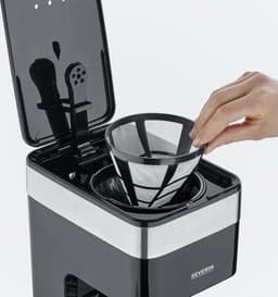 Severin KA 9263, Filterkoffiezetapparaat, 1,25 l, Gemalen koffie, 900 W, Zwart / RVS serie — thumbnail 5