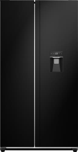 Exquisit SBS239-WS-EB - 5 Jaar garantie - Amerikaanse Koelkast - Waterdispenser - Display - 442 Liter - Zwart — thumbnail 1