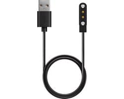 Oplader - USB oplaadkabel - geschikt voor Xiaomi Haylou Solar - 1 meter - zwart