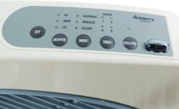 Airmate Ventilator box Ø35cm - Vloerventilator - Timer - Afstandsbediening - H:50cm - 50W - Stil max. 58.3dB - Beige/Paarsgrijs — thumbnail 3