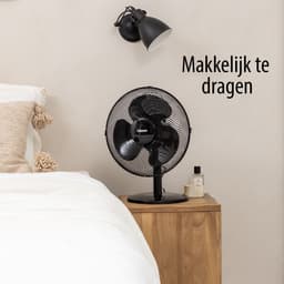 Tristar Tafelventilator 30 cm – 3 Snelheden – 85° Oscillatie – Verstelbare Luchtstroom – VE-5725 – Zwart — thumbnail 5